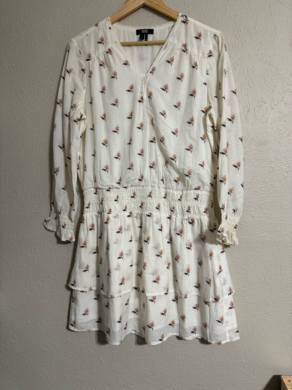 Paige Dropwaist Floral Print DRess Large
